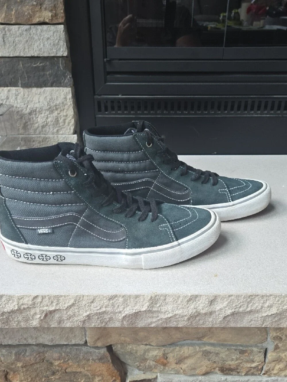 Vans green laces